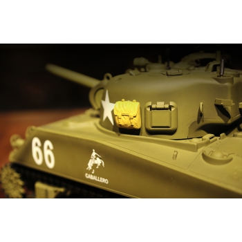 Ferngesteuerter Panzer ASG/IR/Sound/Rauch 1:16 U.S.Medium Tank M4A3 Sherman RTR 2,4Ghz - Heng Long 3898-1U (PRO2)